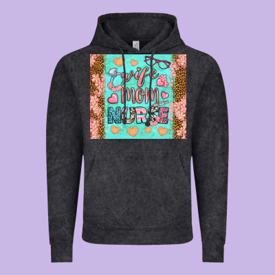 Wife Mom Nurse Tumbler Vintage Hoodie Designed By Bundleandbundleshop