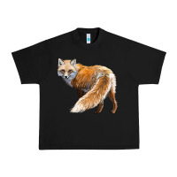Black Red Fox Urban Heavy Tee - LillyAllenDesigns