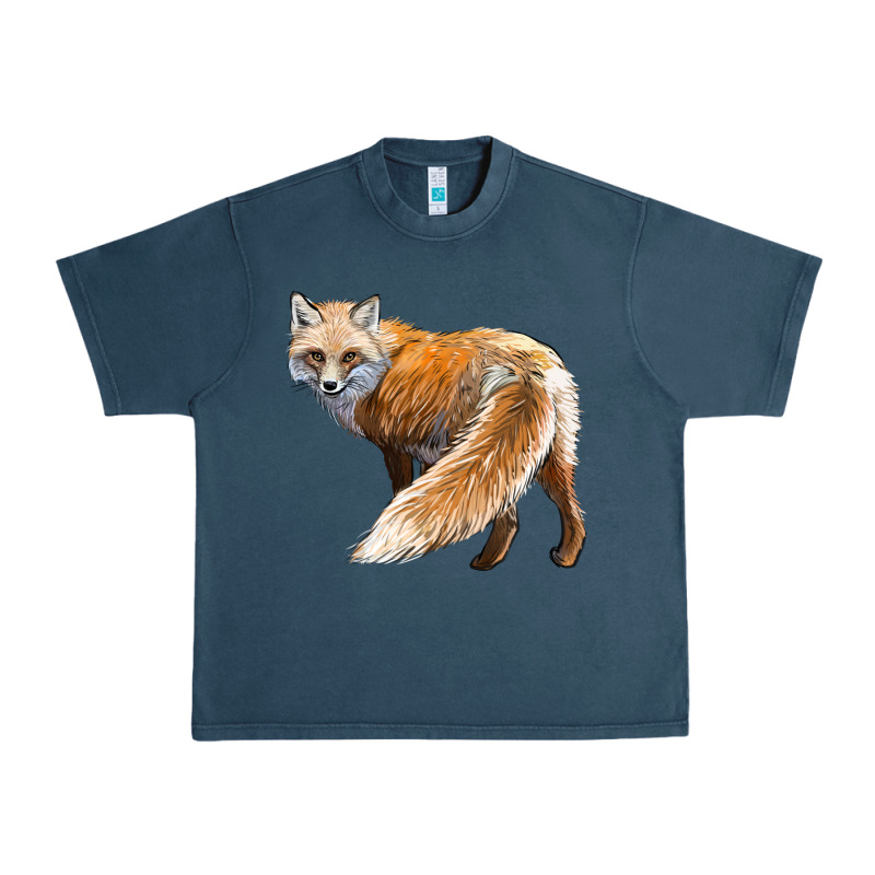 Red Fox Urban Heavy Tee by LillyAllenDesigns | Teevron
