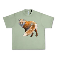 Oil Green Red Fox Urban Heavy Tee - LillyAllenDesigns