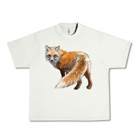 Pistachio Red Fox Urban Heavy Tee - LillyAllenDesigns