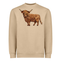 Highland Cow Heavyweight Sweatshirt | Teevron