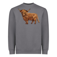 Storm highland cow Heavyweight Sweatshirt - BarkalooDesign