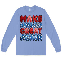 Colony Blue make america great again Long Sleeve Tee - MaliasSmallBusiness