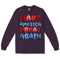 Plum make america great again Long Sleeve Tee - MaliasSmallBusiness
