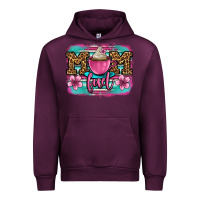Mauve Wine mom fuel coffee cup Urban Hoodie - OliviaCreatesArt