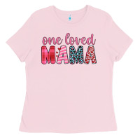 Bubblegum Pink one loved mama Ladies Tee - JahusDesignShop