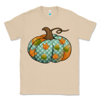 Mushroom blue plaid autumn pumpkin Classic Tee - Jasminsmagicworld