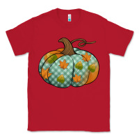 Red blue plaid autumn pumpkin Classic Tee - Jasminsmagicworld