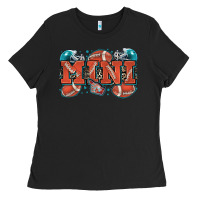 Black mini American football Ladies Tee - Zillion Design Studio