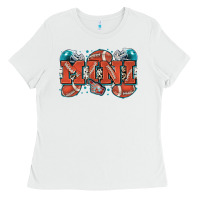White mini American football Ladies Tee - Zillion Design Studio