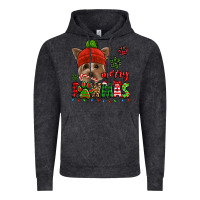 Vintage Black merry pawmas christmas yorkie Vintage Hoodie - Jasminsmagicworld