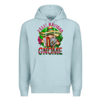 Blue Mist Feliz Navidad gnome Premium Hoodie - NancyCooperArtShop