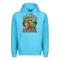 Ocean Blue Feliz Navidad gnome Premium Hoodie - NancyCooperArtShop