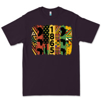 Plum juneteenth 1865 brush stroke Premium Tee - HRA Design Shop