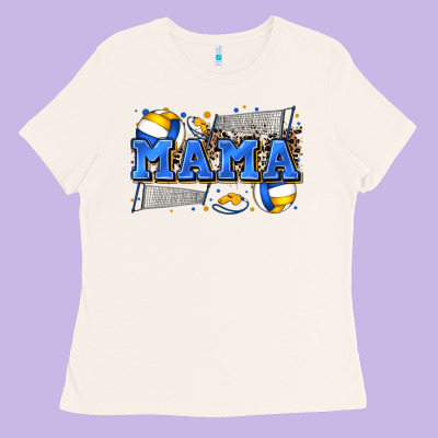 Mama Volleyball Ladies Tee Designed By Zillion Design Studio