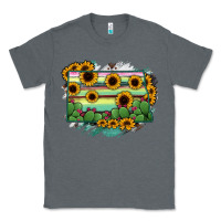 Charcoal Heather North Dakota State Map Classic Tee - RanaPortraitStore