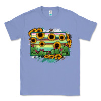 Colony Blue North Dakota State Map Classic Tee - RanaPortraitStore