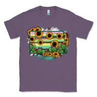 Lavender North Dakota State Map Classic Tee - RanaPortraitStore