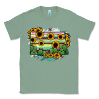 Sage North Dakota State Map Classic Tee - RanaPortraitStore