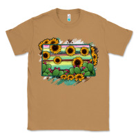 Toasted Coconut North Dakota State Map Classic Tee - RanaPortraitStore