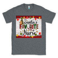Charcoal Heather santa's favorite nurse Classic Tee - AdoDesignShop