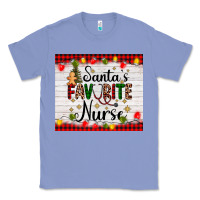 Colony Blue santa's favorite nurse Classic Tee - AdoDesignShop