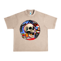 French Oak police skull and police equipment Urban Heavy Tee - AdoDesignShop