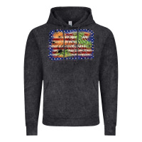 Vintage Black American flag halloween background Vintage Hoodie - JahusDesignShop