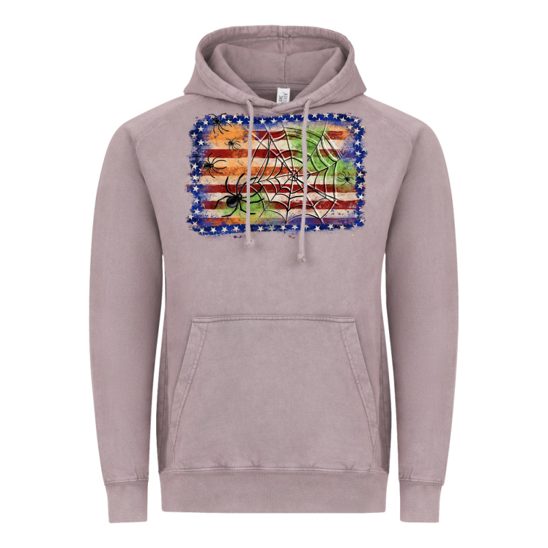 American Flag Halloween Background Vintage Hoodie by JahusDesignShop | Teevron