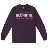 Plum nicu nurse neonatal intensive care unit Long Sleeve Tee - MaliasSmallBusiness