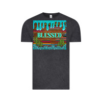 Vintage Black blessed annd cactus with gemstone tumbler Vintage Tee - Artiststas