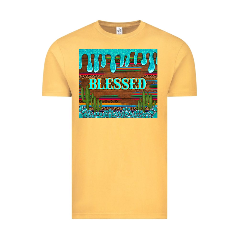 Blessed Annd Cactus With Gemstone Tumbler Vintage Tee by Artiststas | Teevron