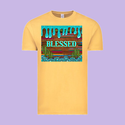 Blessed Annd Cactus With Gemstone Tumbler Vintage Tee Designed By Artiststas