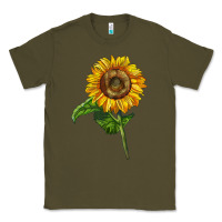 Army Green mammoth sunflower Classic Tee - LillyAllenDesigns
