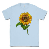Dusty Blue mammoth sunflower Classic Tee - LillyAllenDesigns