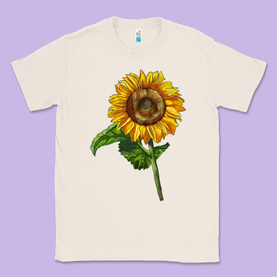 Mammoth Sunflower Classic Tee Designed By Lillyallendesigns
