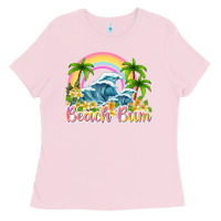 Bubblegum Pink beach bum Ladies Tee - texasbilliewilder
