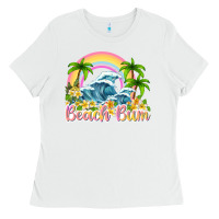 White beach bum Ladies Tee - texasbilliewilder