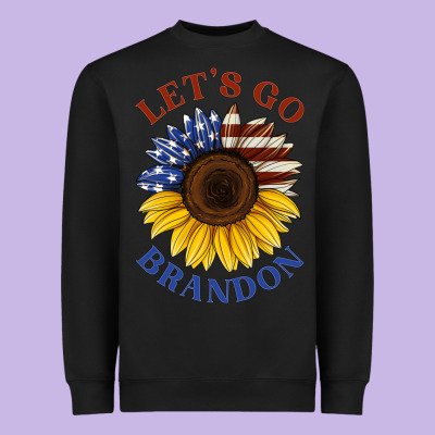 American Flag Sunflower Heavyweight Sweatshirt Designed By Jasminsmagicworld