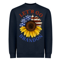 Navy American flag sunflower Heavyweight Sweatshirt - Jasminsmagicworld