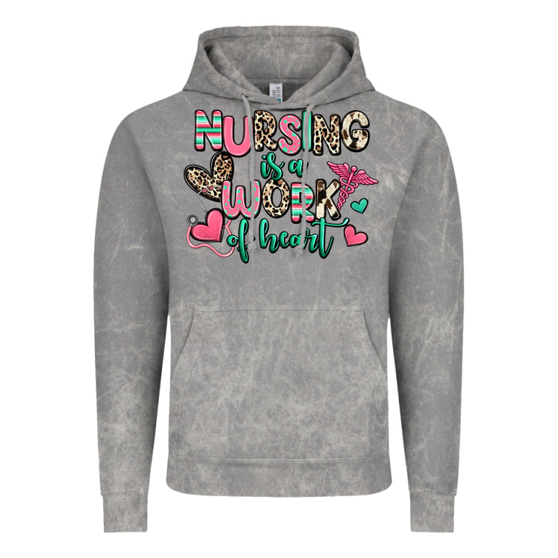 Nursing Is A Work Of Heart Vintage Hoodie by RanaPortraitStore | Teevron