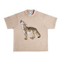 French Oak Howling Coyote Urban Heavy Tee - LillyAllenDesigns