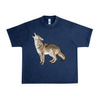 Navy Howling Coyote Urban Heavy Tee - LillyAllenDesigns