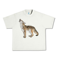 Pistachio Howling Coyote Urban Heavy Tee - LillyAllenDesigns
