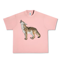 Salmon Howling Coyote Urban Heavy Tee - LillyAllenDesigns