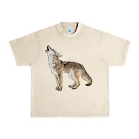 Sandshell Howling Coyote Urban Heavy Tee - LillyAllenDesigns