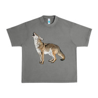 Tornado Howling Coyote Urban Heavy Tee - LillyAllenDesigns