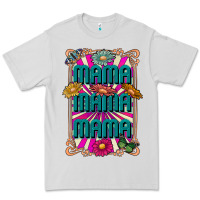 Dove Grey mama mama mama Premium Tee - CowhideDigitalArt