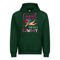 Forest Green cupid find me a cowboy Urban Hoodie - OliviaCreatesArt